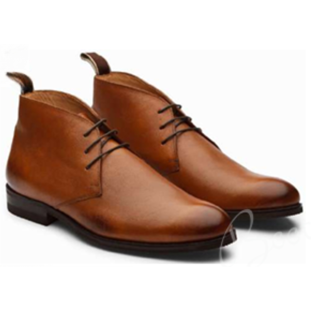 Leather Pebble Grain Boots Shoes